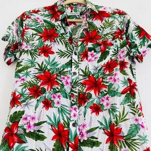 Men’s unique designs summer floral shirt